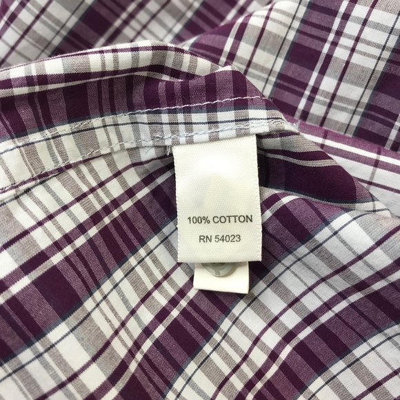 Banana Republic Button Shirt Plaid Contrast Cuffs - Picture 7 of 8
